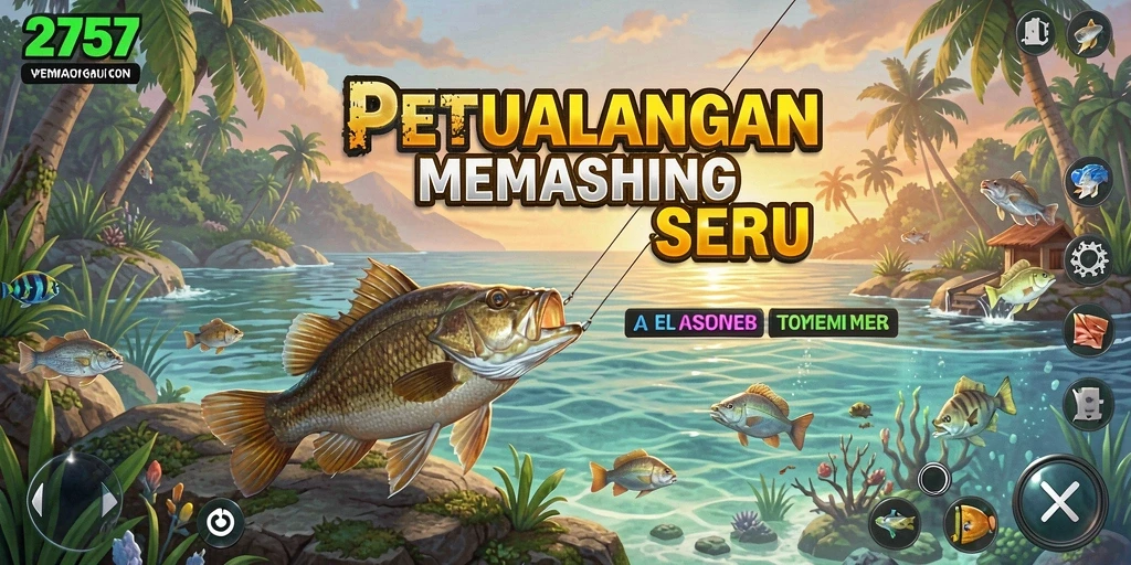 Screenshot menampilkan pengalaman memancing seru dalam 2757.
