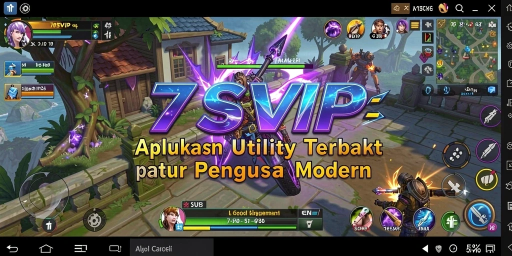 Tampilan antarmuka aplikasi Utility 7SVIP yang modern dan user-friendly.