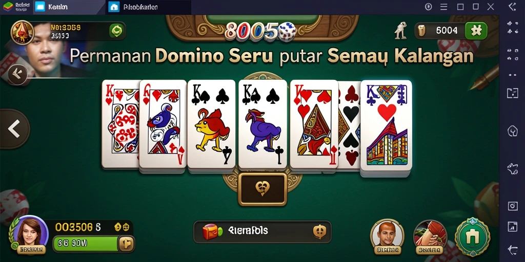 Gameplay seru dari 8055 yang menampilkan strategi Domino.
