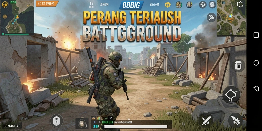 Tangkapan layar gameplay mendebarkan dari pertempuran di 88BIG.