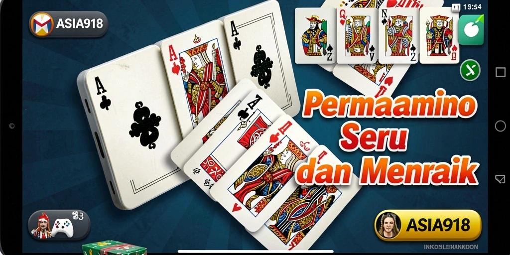 Screenshot ASIA918 menampilkan gameplay domino yang mengasyikkan dan interaktif.