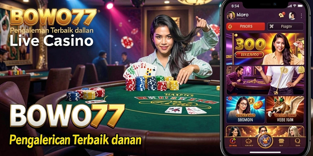 Tampilan gameplay mendebarkan dari BOWO77 Live Casino.