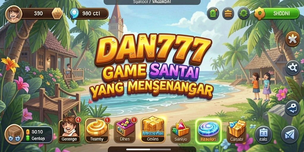 Tangkapan layar utama <strong>DAN777</strong> menampilkan pemain yang sedang menikmati gameplay santai.
