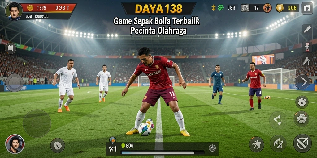 Screenshot DAYA138 menunjukkan aksi mendebarkan di lapangan sepak bola.