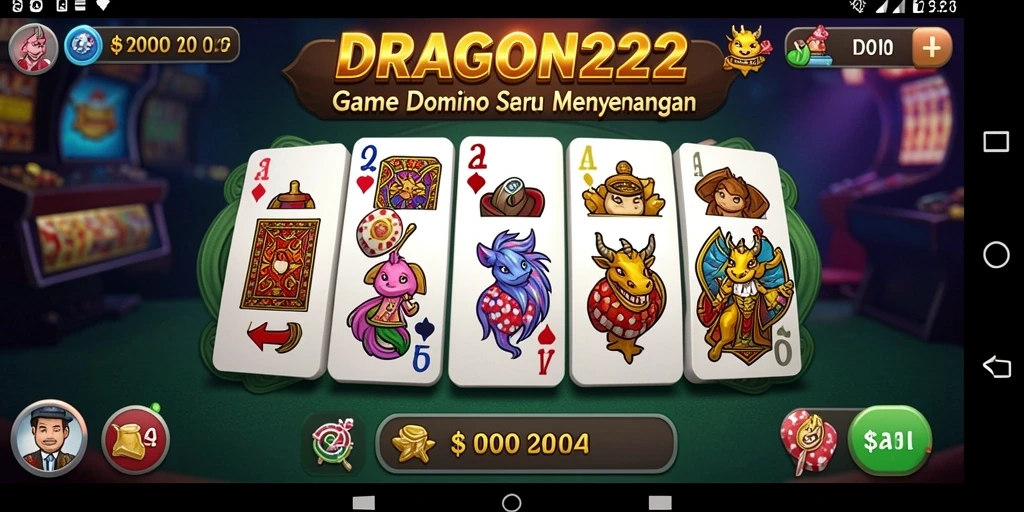 Tampilan screenshot yang menggambarkan keseruan permainan Domino.