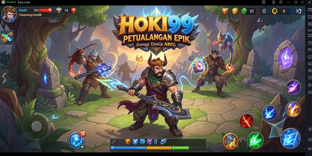 Tampilan gameplay HOKI99 yang penuh aksi dan petualangan.