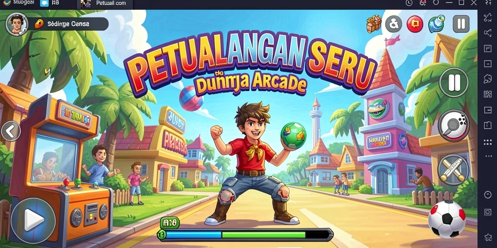 Gameplay seru dan menantang dalam dunia Arcade yang penuh warna.