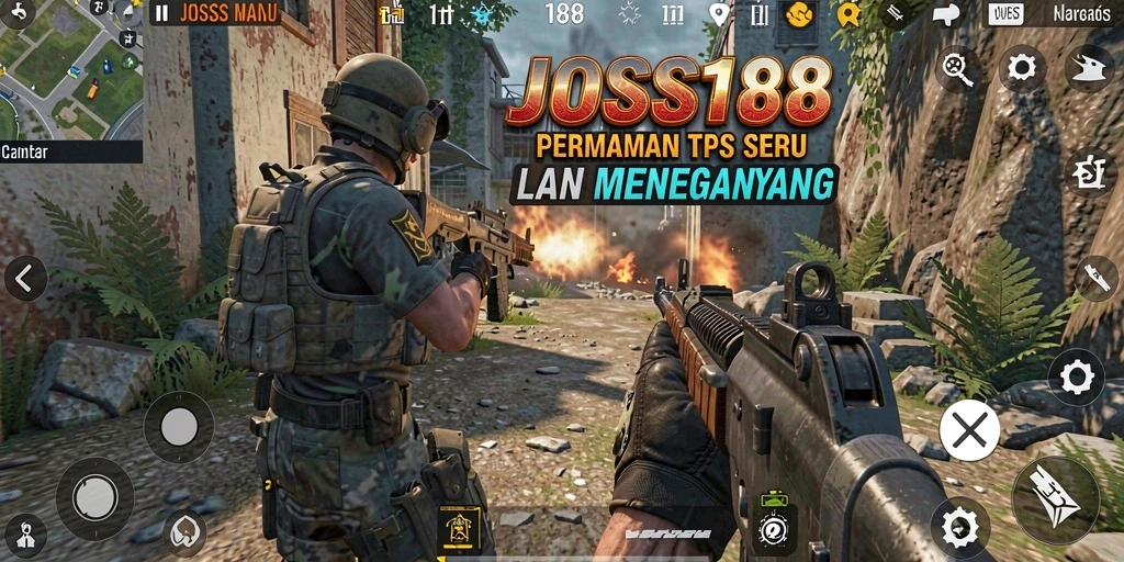 Tangkapan layar gameplay yang menunjukkan aksi seru di JOSS188.