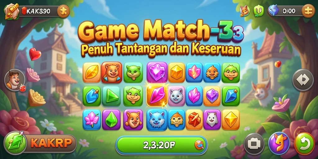 Tampilan gameplay KAKRP yang seru dan menantang.