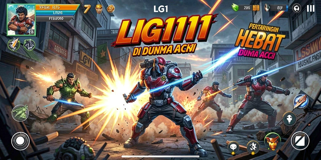 Screenshot gameplay LG111 yang mendebarkan dan penuh aksi.
