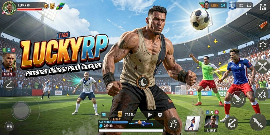 Tampilan menakjubkan dari gameplay olahraga di LUCKYRP.