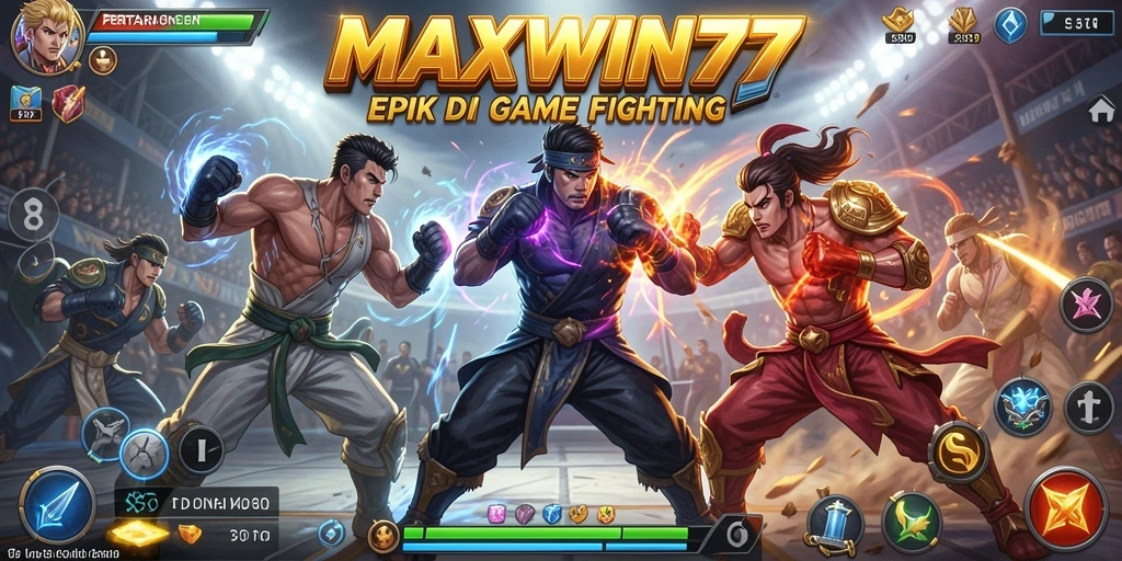Tampilan seru dari gameplay Fighting di MAXWIN77.