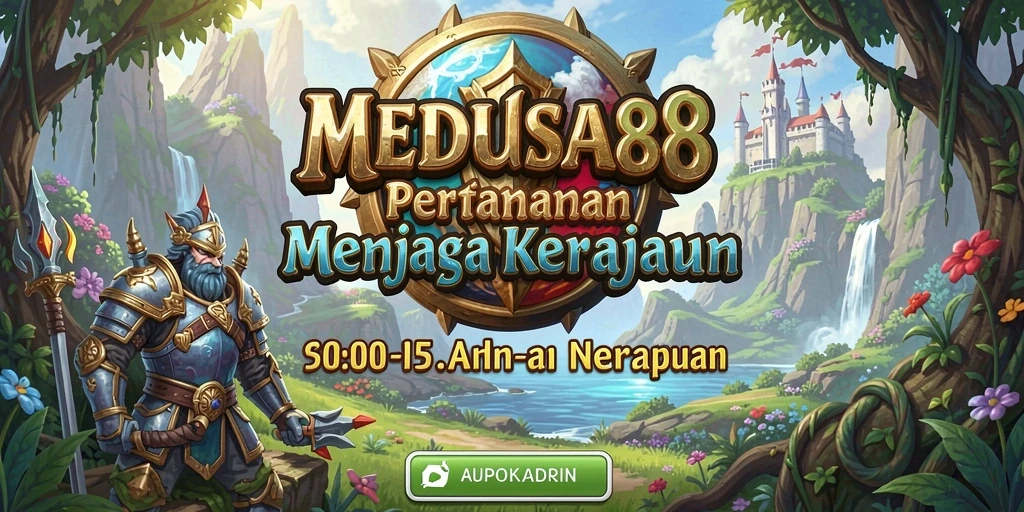 Tangkapan layar dari MEDUSA88 menampilkan keseruan pertempuran Tower Defense.