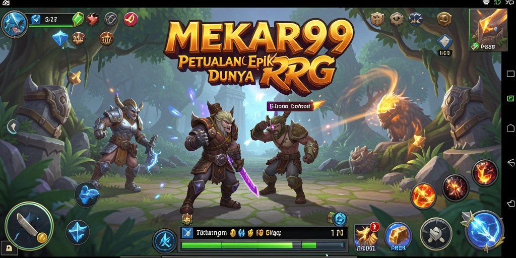 Tampilan gameplay MEKAR99 yang seru dan menantang di dunia RPG.