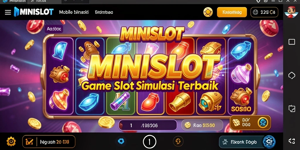 Screenshot gameplay MINISLOT menunjukkan mesin slot yang menarik dan interaksi pengguna.