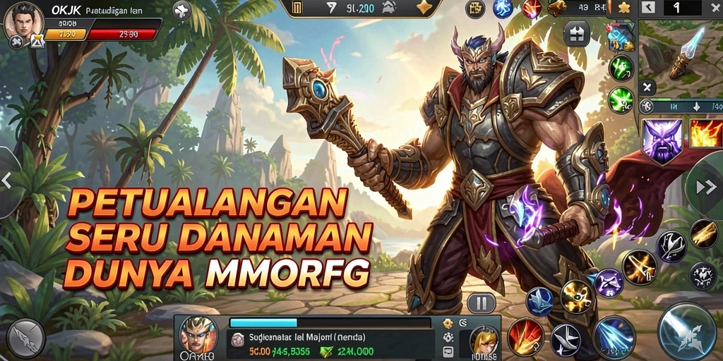 Gameplay menakjubkan dari OKJK dengan grafis yang memukau dan dunia yang luas.