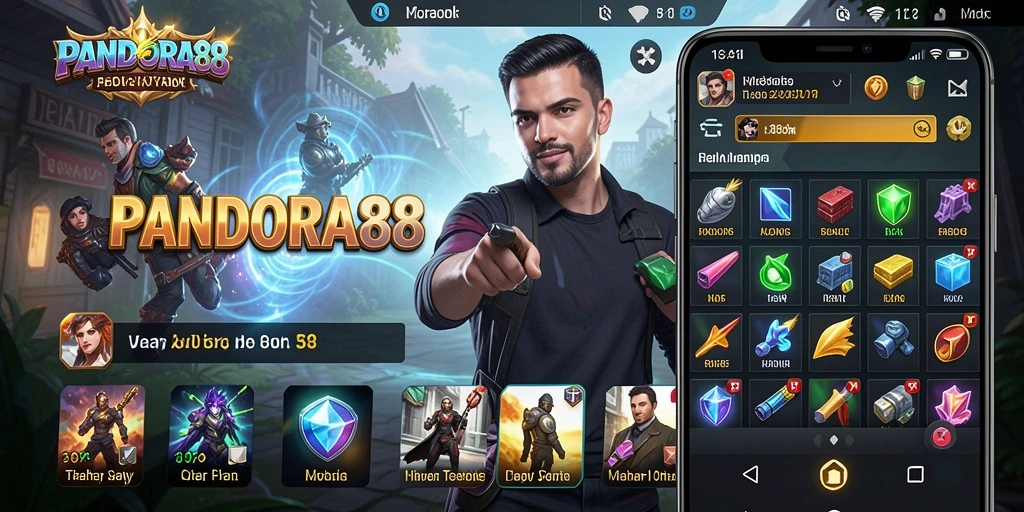 Tampilan utama aplikasi PANDORA88 menampilkan berbagai alat utilitas yang siap digunakan.