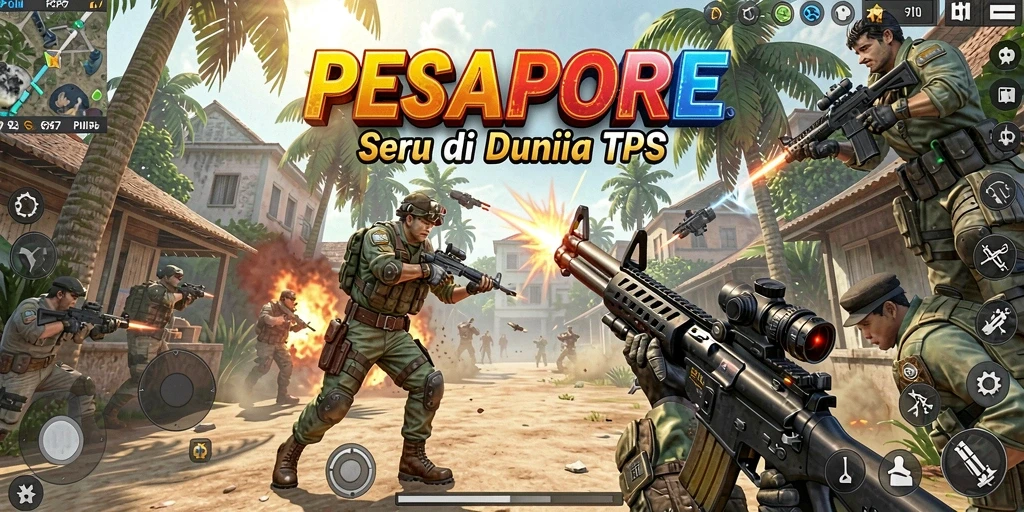 Tampilan gameplay yang mendebarkan dari PCPC7 dalam aksi TPS.