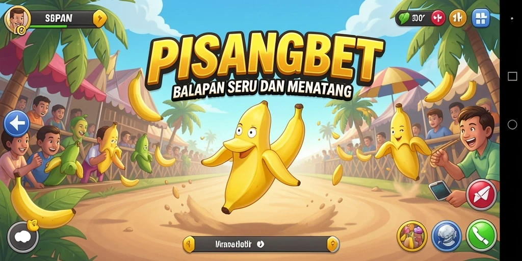 Tampilan gameplay PISANGBET yang seru dan menegangkan di lintasan balap.