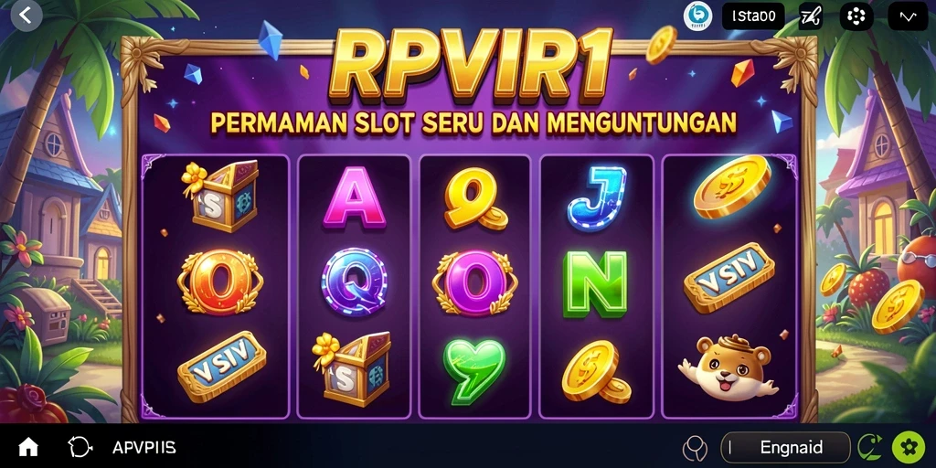 Screenshot RPVIP1 menunjukkan gameplay slot yang seru dan dinamis.