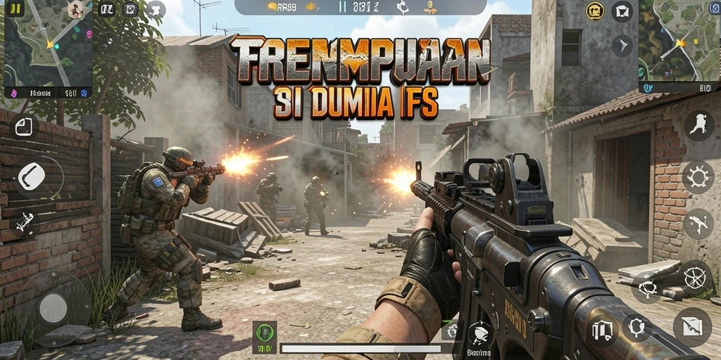 Tangkapan layar gameplay RR89 menampilkan aksi tembak-menembak yang mendebarkan.