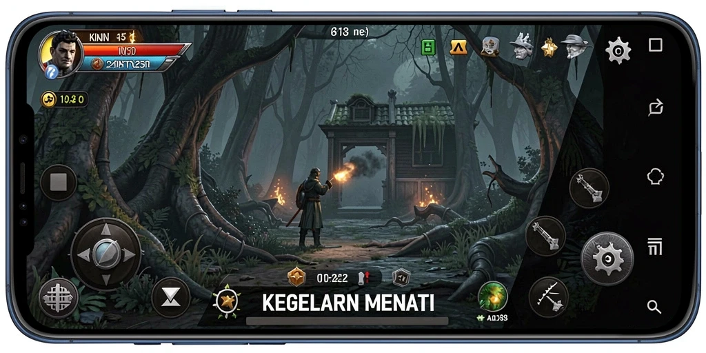 Tampilan menyeramkan dalam gameplay S13 yang menegangkan.