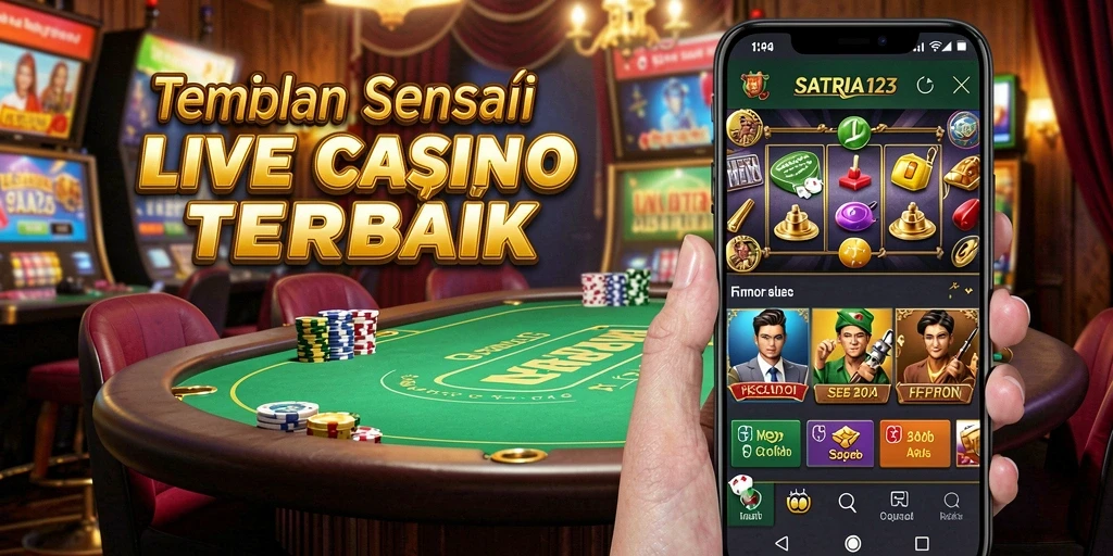 Tampilan menarik dari gameplay Live Casino di SATRIA123.
