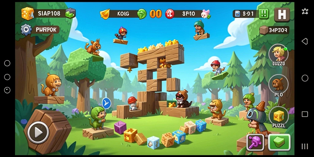 Tangkapan layar SIAP108 menunjukkan gameplay teka-teki yang menantang dan interaktif.