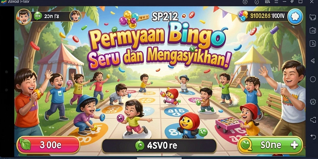 Tampilan gameplay SP212 dengan suasana Bingo yang seru dan interaktif.