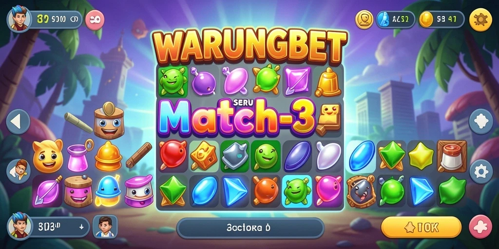 Screenshot gameplay WARUNGBET yang penuh warna dan menarik.