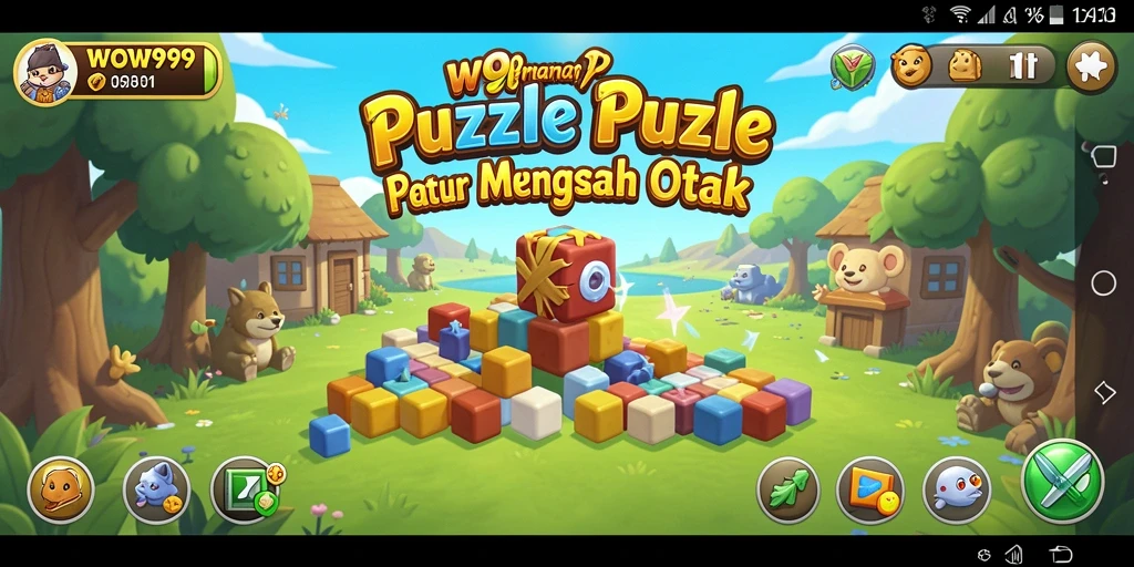 Screenshot WOW99 menampilkan gameplay Puzzle yang menantang dan seru.