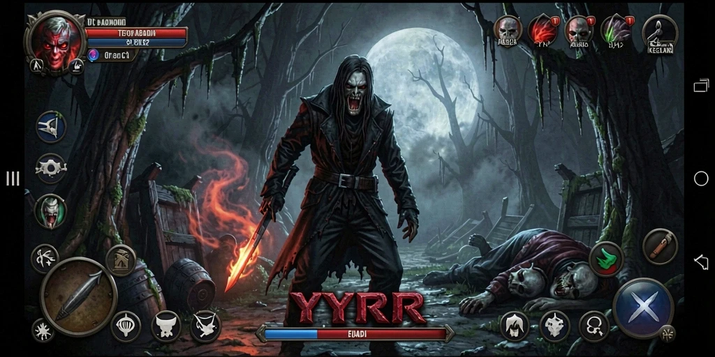 Gameplay YYRR yang menampilkan suasana Horror yang menegangkan.